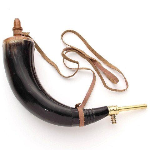 POWDER HORN BRASS DISPENSER